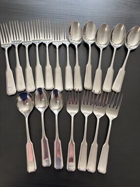 Vintage MCM Flatware The Cellar Japan Spoons Forks 19pc